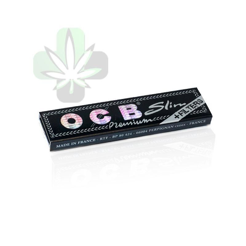 Bibułki OCB Slim Premium Black King Size z filterkami
